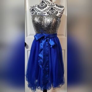 Adore Royal Blue Evening Dress BNWT